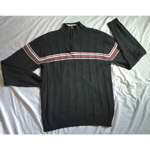 Vintage XG Black 1/4 Zip Pullover Sweater Size XL MSRP $50